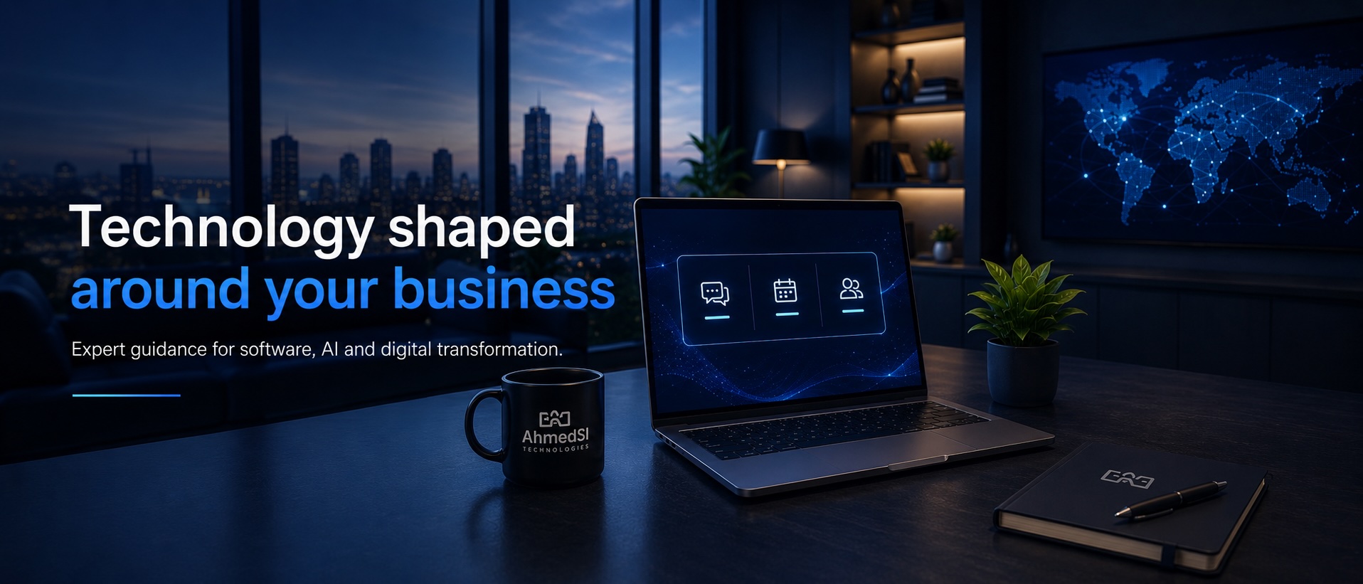 AhmedSI technology consultation workspace